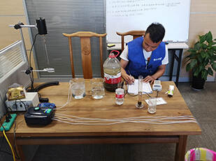 高浓度污水，取样小试